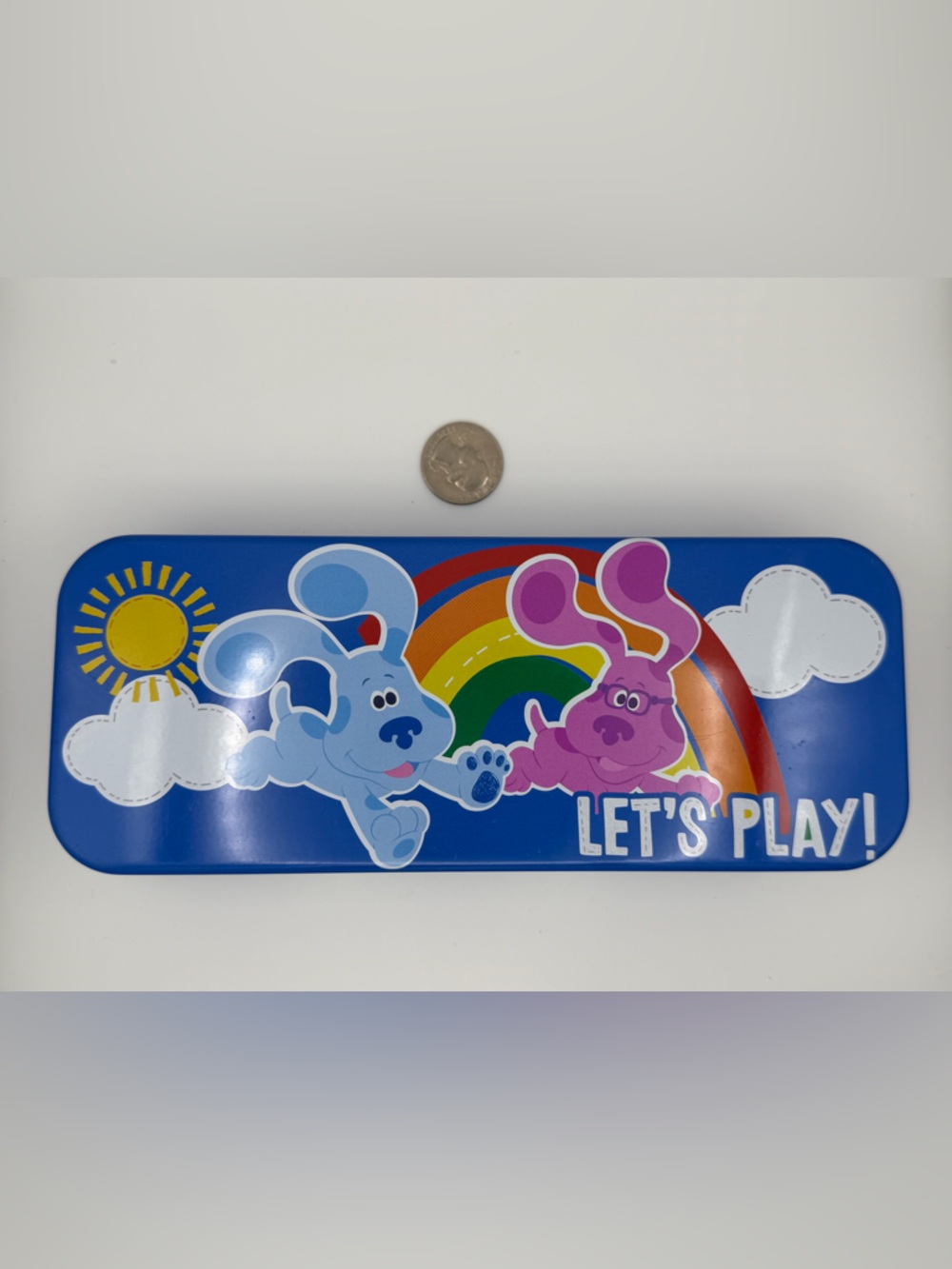 Blue’s Clues Let’s Play Metal Pencil Case Nickelodeon Kids Storage Box